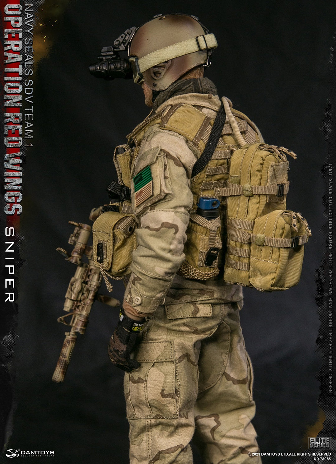 DamToys (78085) 1/6 Scale Operation Red Wings - NAVY SEALS SDV TEAM 1 -  Sniper Figure