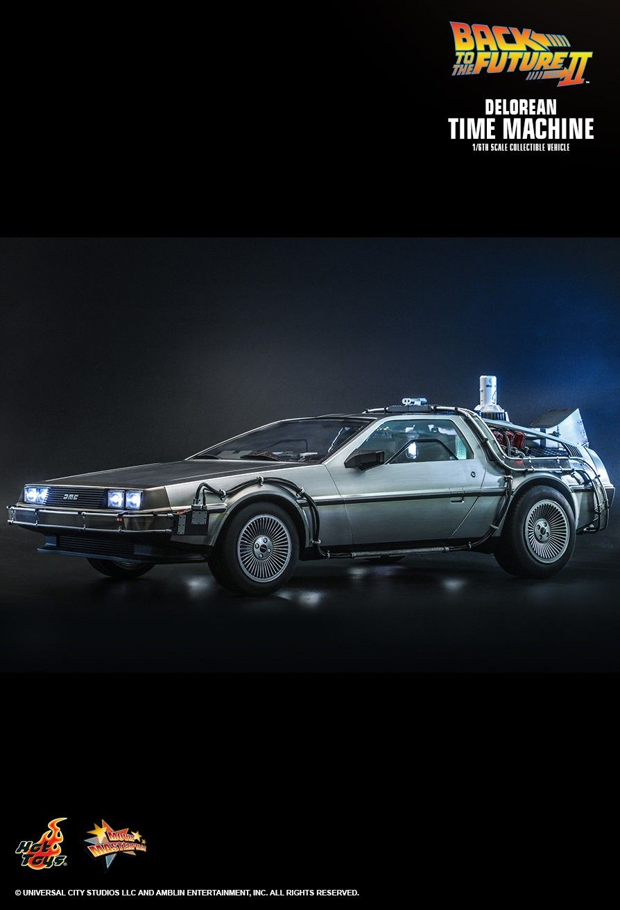 Hot Toys (MMS636) Back to the Future II DeLorean Time Machine 1/6th Scale  Collectible Vehicle